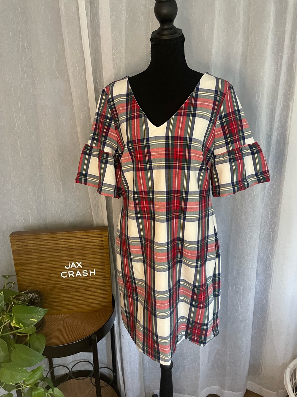 Vineyard Vines tartan plaid shift dress